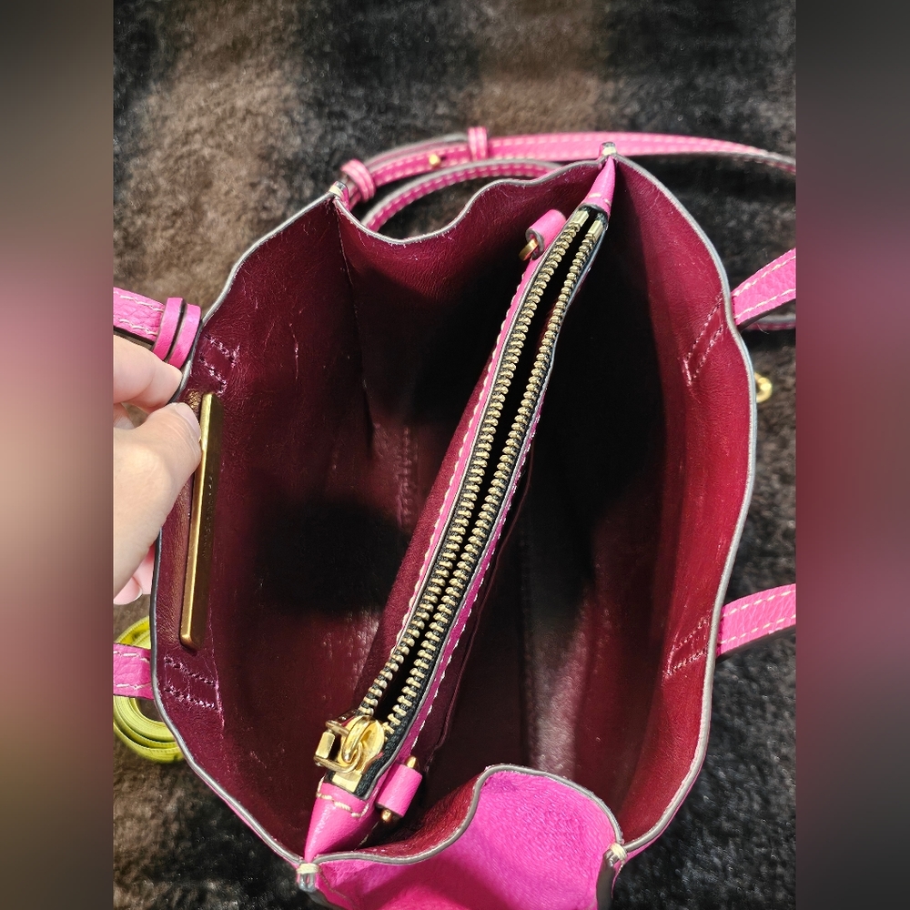 MARC JACOBS Pink Leather Mini Grind Tote with a Dustbag - Picture 9 of 16